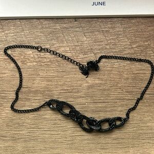 Black sparkly necklace